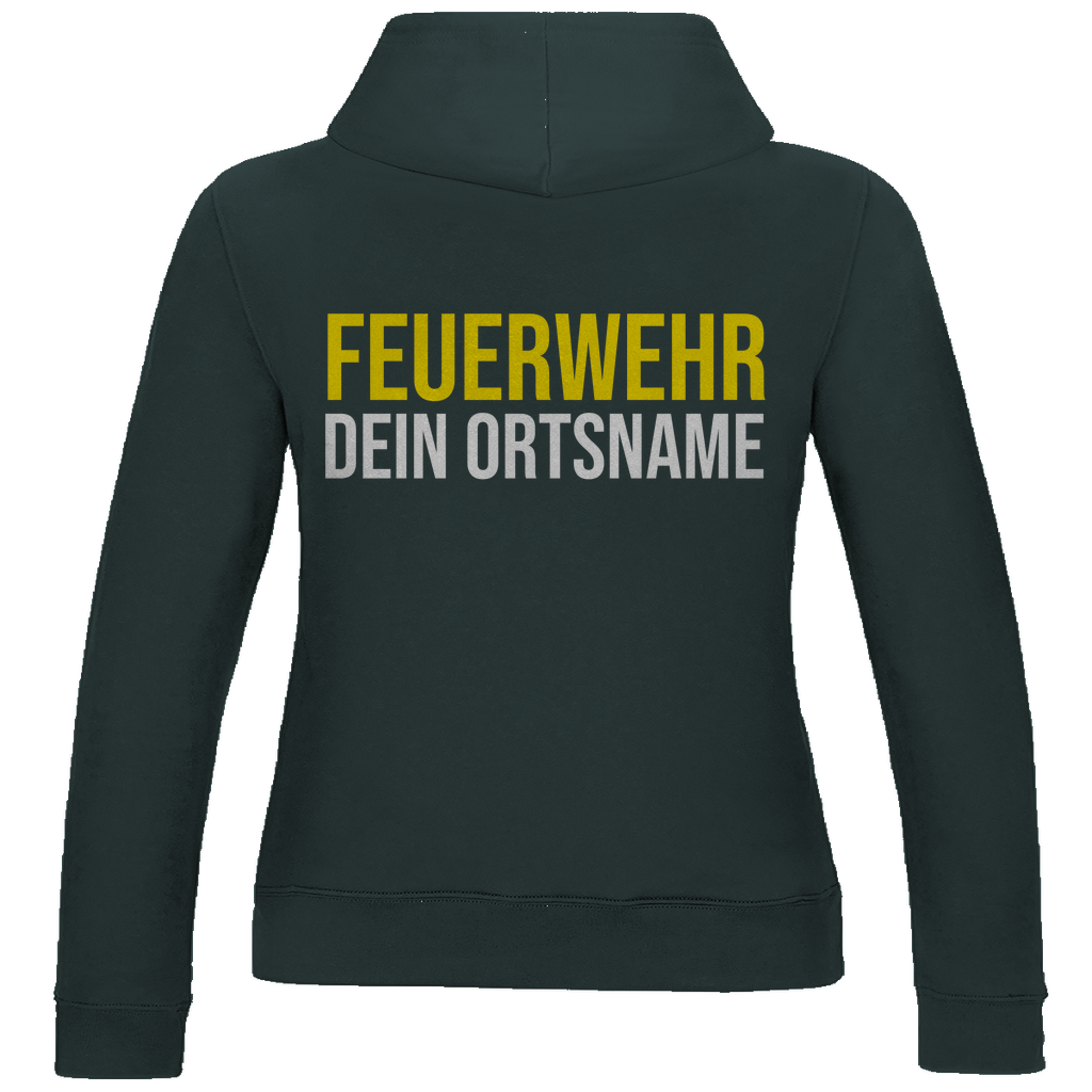 Damen Hoodie - Feuerwehr Schriftzug (Personalisierbar)