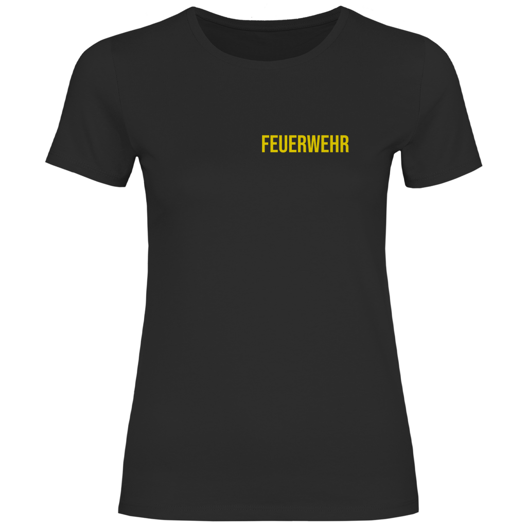 Damen T-Shirt - Feuerwehr Schriftzug (Personalisierbar)