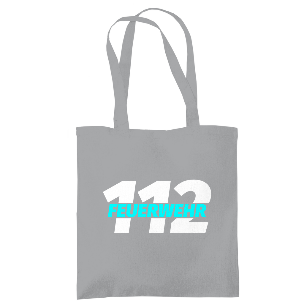 Tragetasche - 112 Feuerwehr Blau