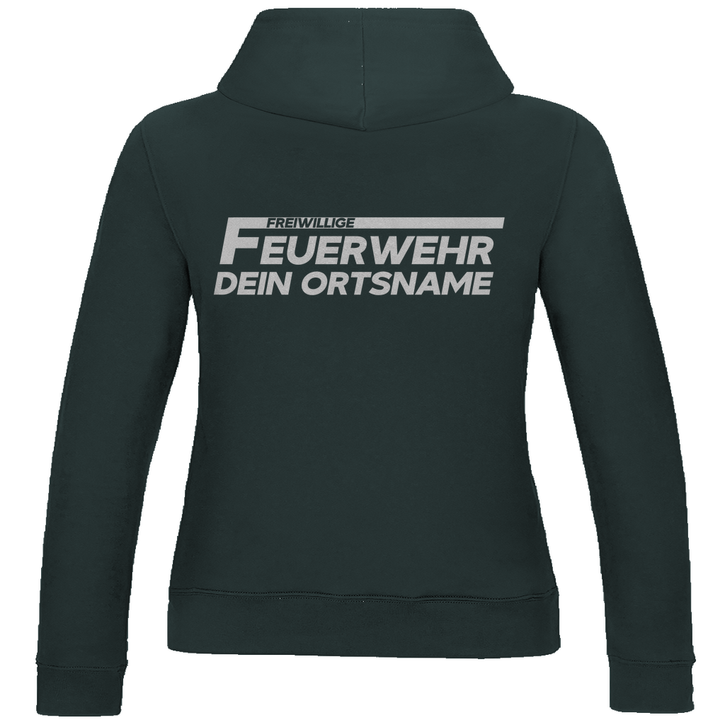 Damen Hoodie - Freiwillige Feuerwehr Weiß (Personalisierbar)