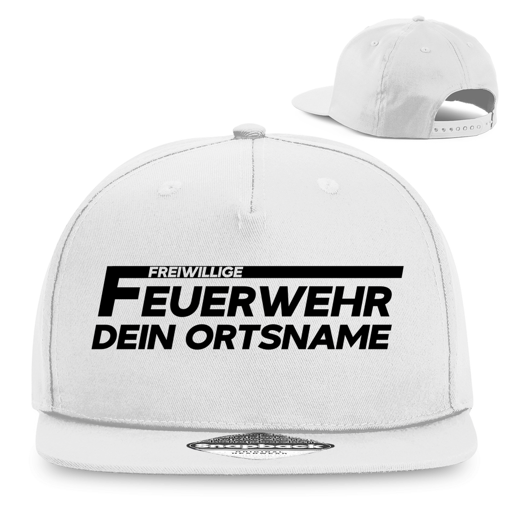 Snapback Rapper Cap - Freiwillige Feuerwehr (Personalisierbar)