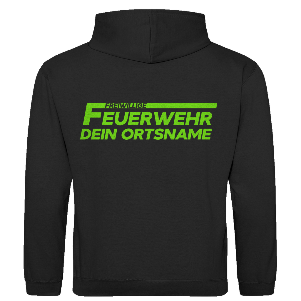 Herren Hoodie - Freiwillige Feuerwehr Grün (Personalisierbar)