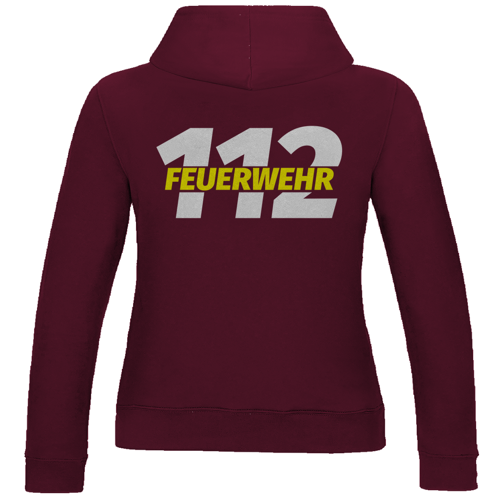 Damen Hoodie - 112 Feuerwehr Gelb