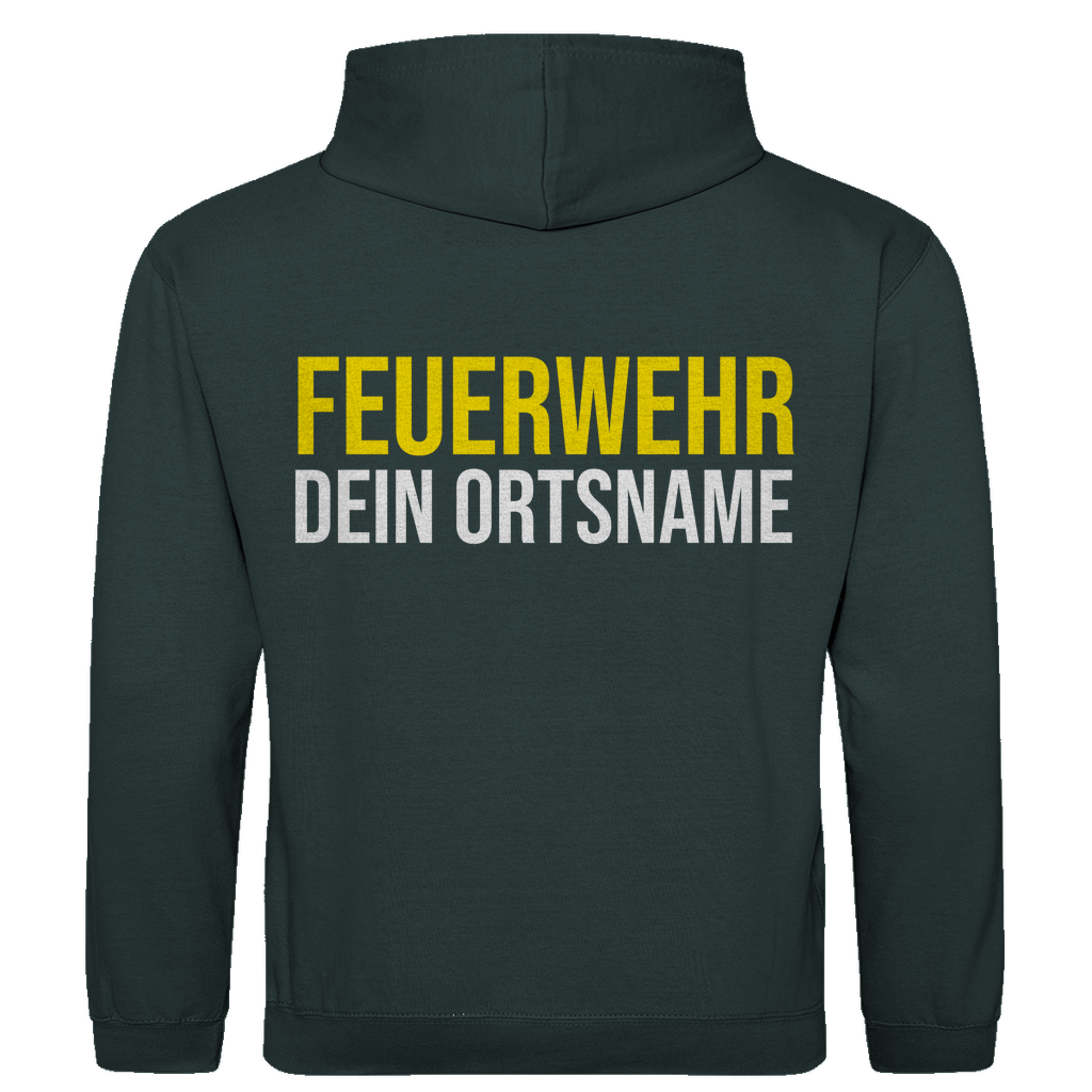 Herren Hoodie - Feuerwehr Schriftzug (Personalisierbar)