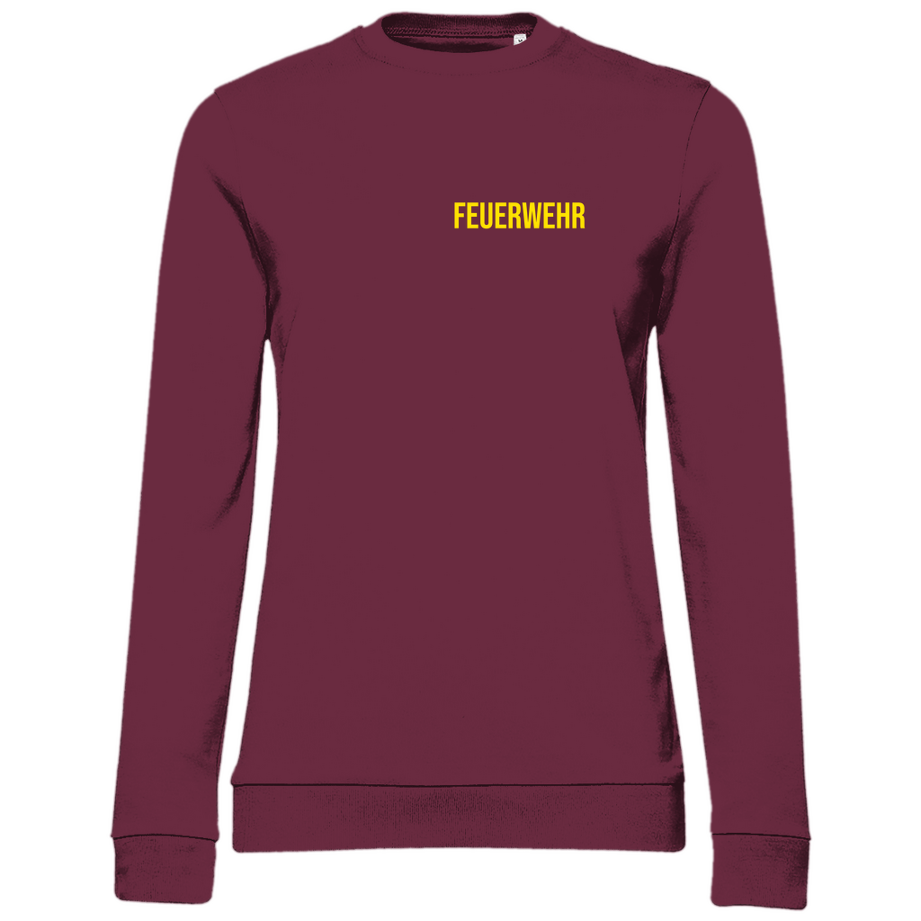 Damen Sweatshirt - Feuerwehr Schriftzug (Personalisierbar)