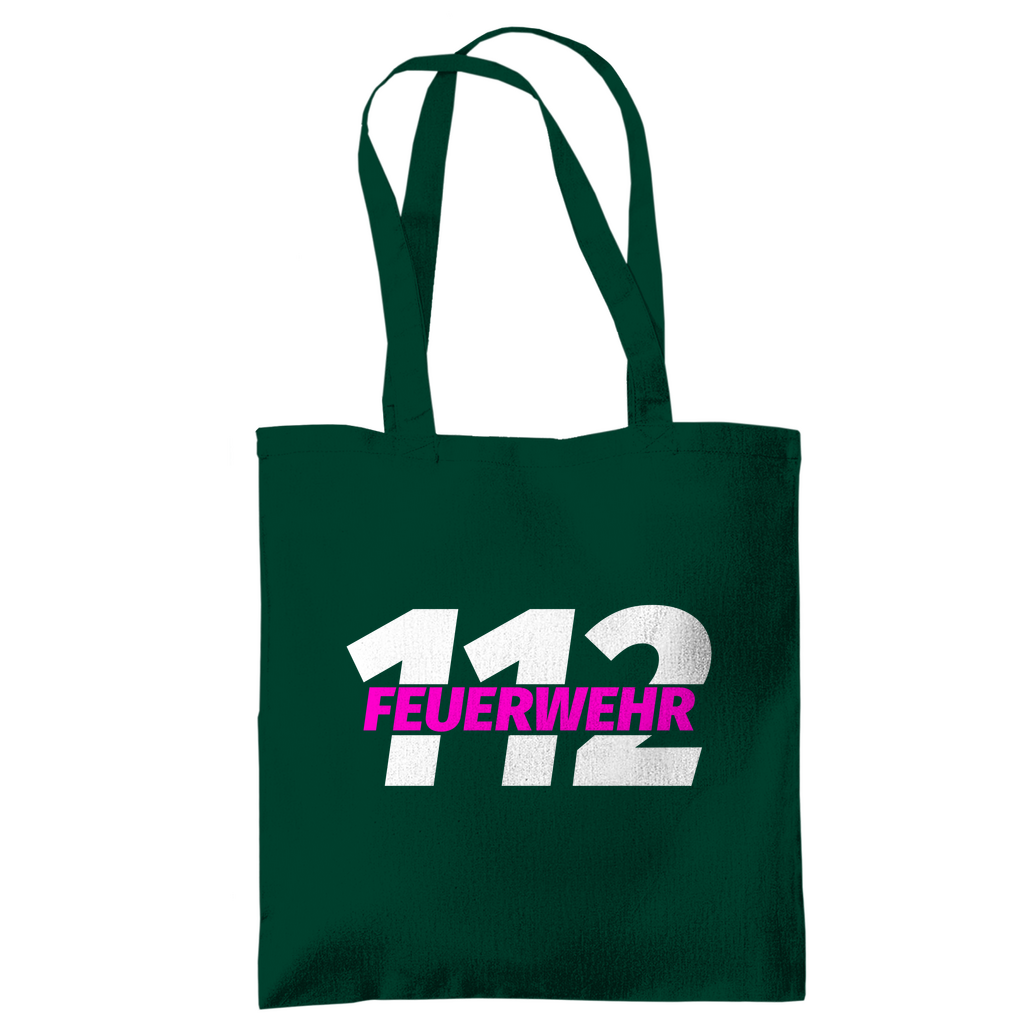 Tragetasche - 112 Feuerwehr Pink