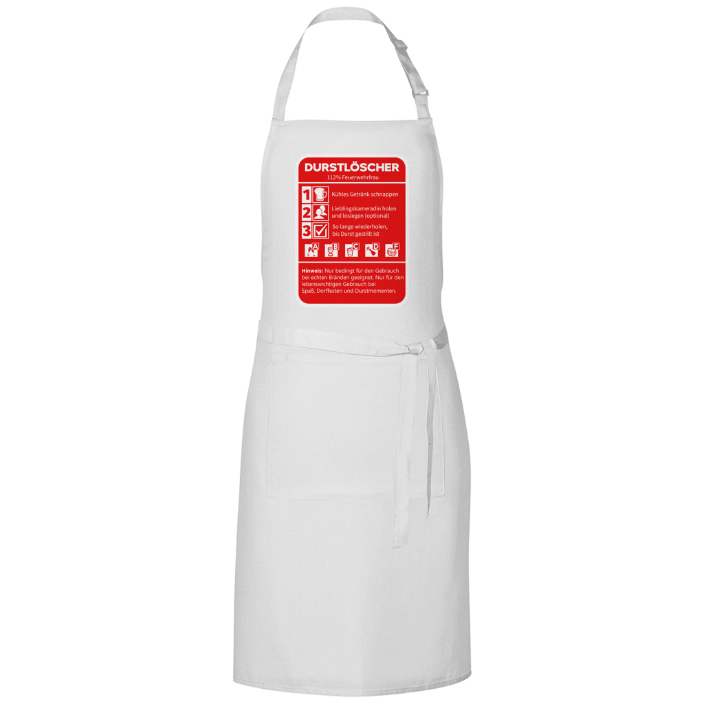 Grillschürze - Durstlöscher Feuerwehrfrau