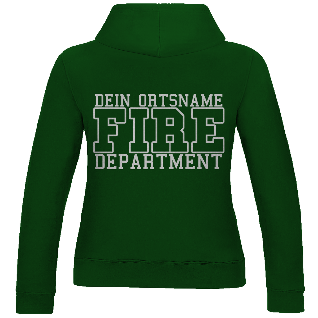 Damen Hoodie - Fire Department (Personalisierbar)