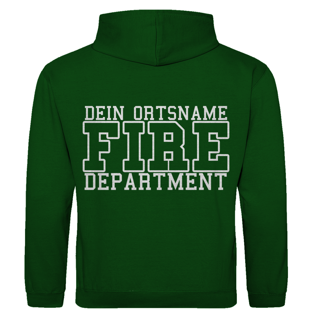 Herren Hoodie - Fire Department (Personalisierbar)