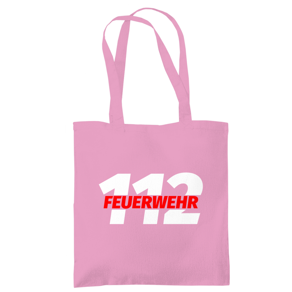 Tragetasche - 112 Feuerwehr Rot