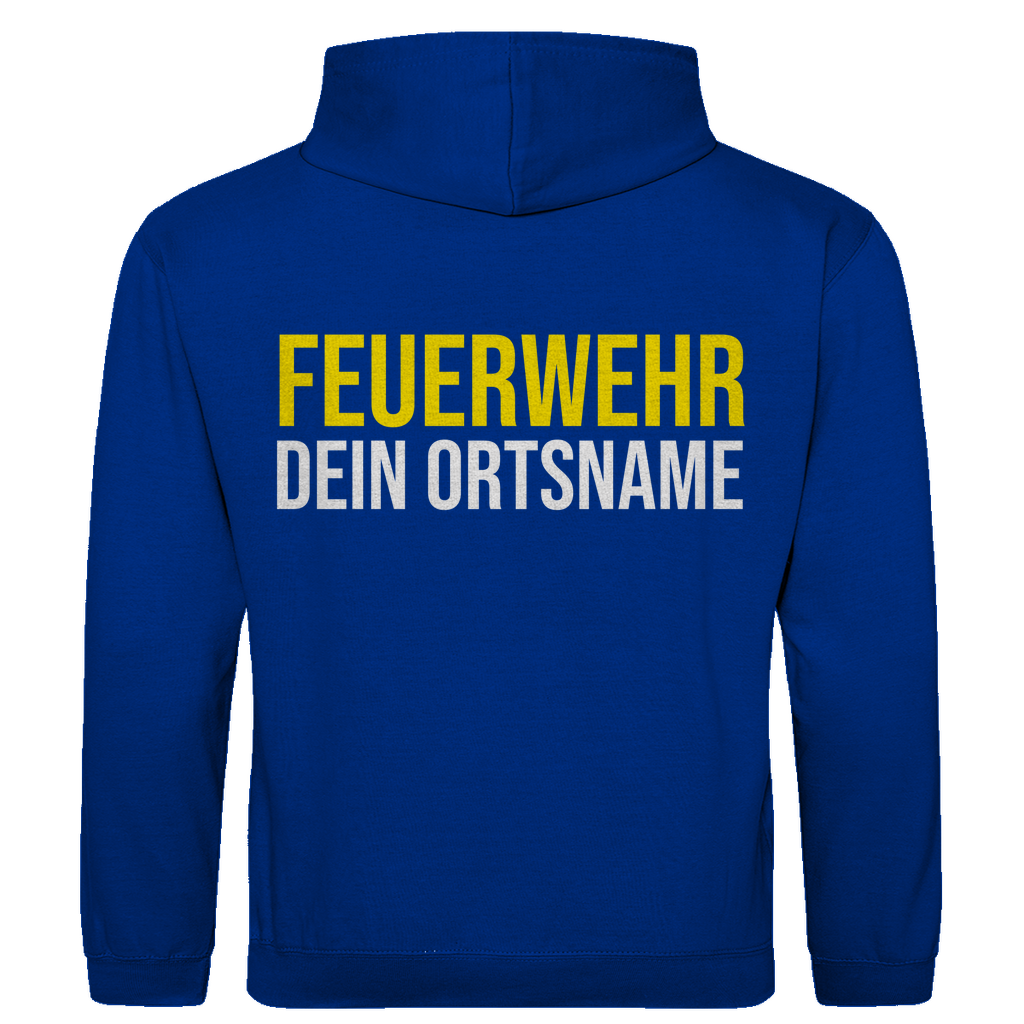 Herren Hoodie - Feuerwehr Schriftzug (Personalisierbar)