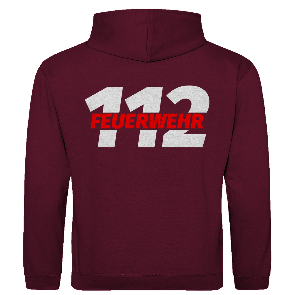Herren Hoodie - 112 Feuerwehr Rot