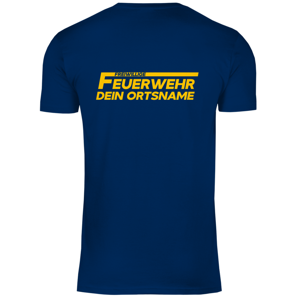 Herren T-Shirt - Freiwillige Feuerwehr Gelb (Personalisierbar)