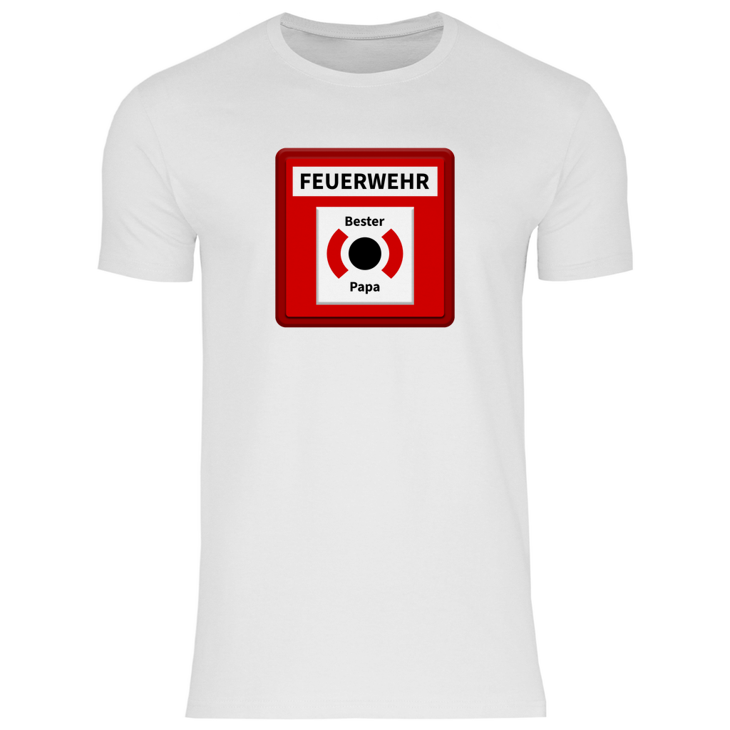 Herren T-Shirt - Brandmelder Bester Papa