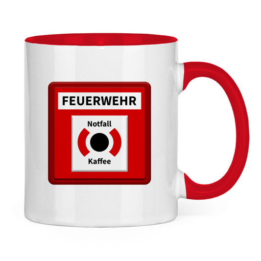 Tasse zweifarbig - Brandmelder