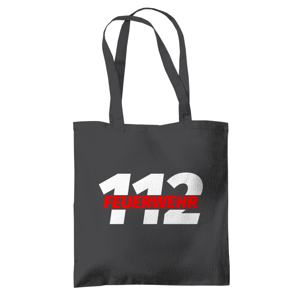 Tragetasche - 112 Feuerwehr Rot