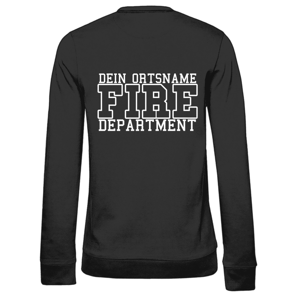 Damen Sweatshirt - Fire Department (Personalisierbar)