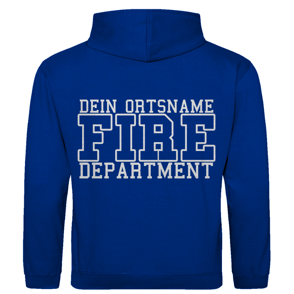 Herren Hoodie - Fire Department (Personalisierbar)