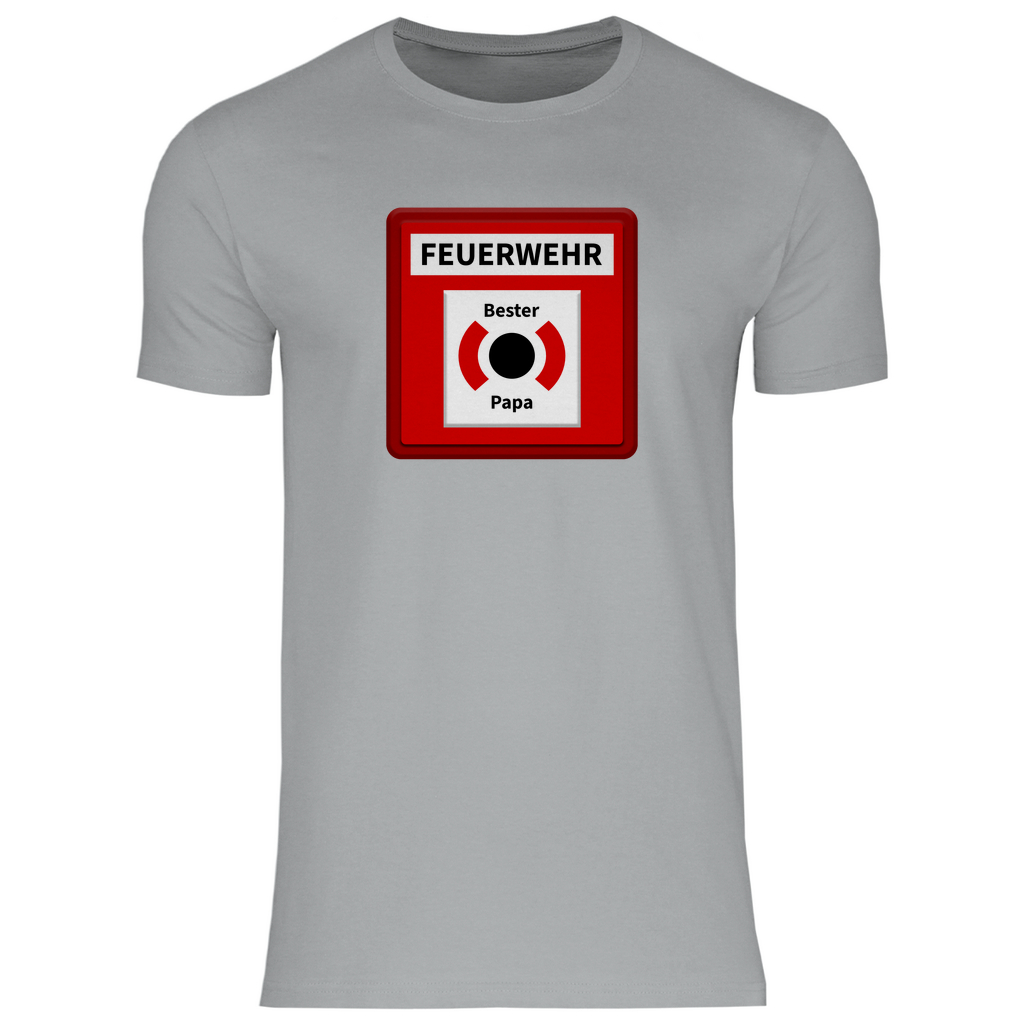Herren T-Shirt - Brandmelder Bester Papa