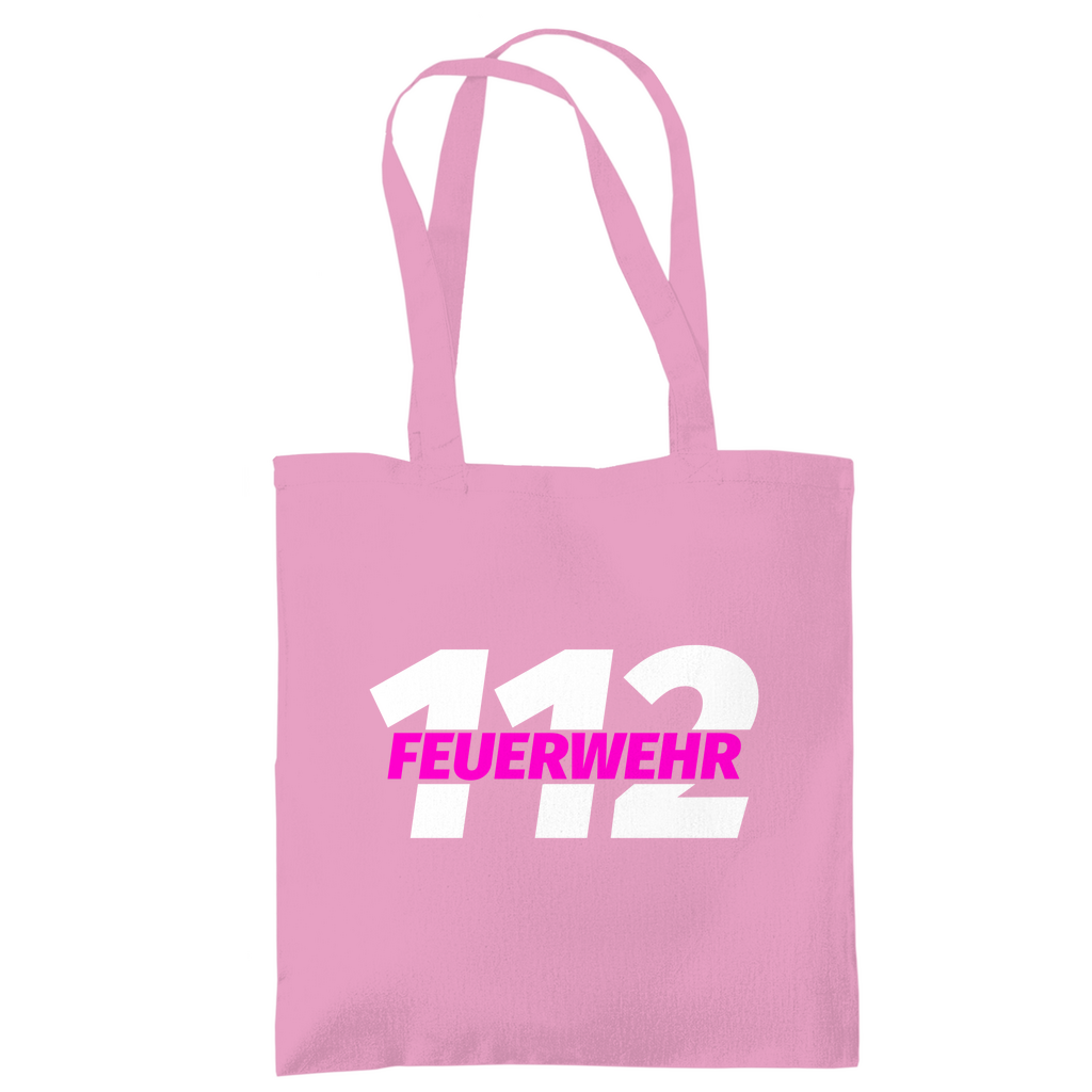 Tragetasche - 112 Feuerwehr Pink