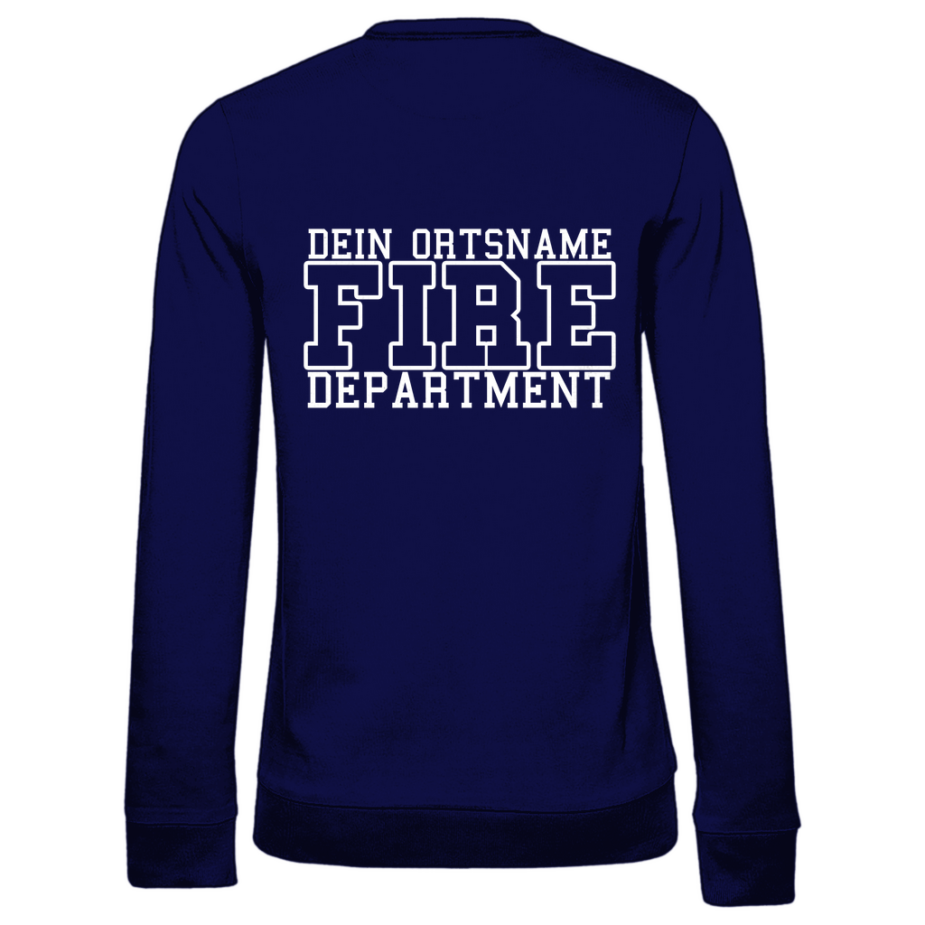 Damen Sweatshirt - Fire Department (Personalisierbar)
