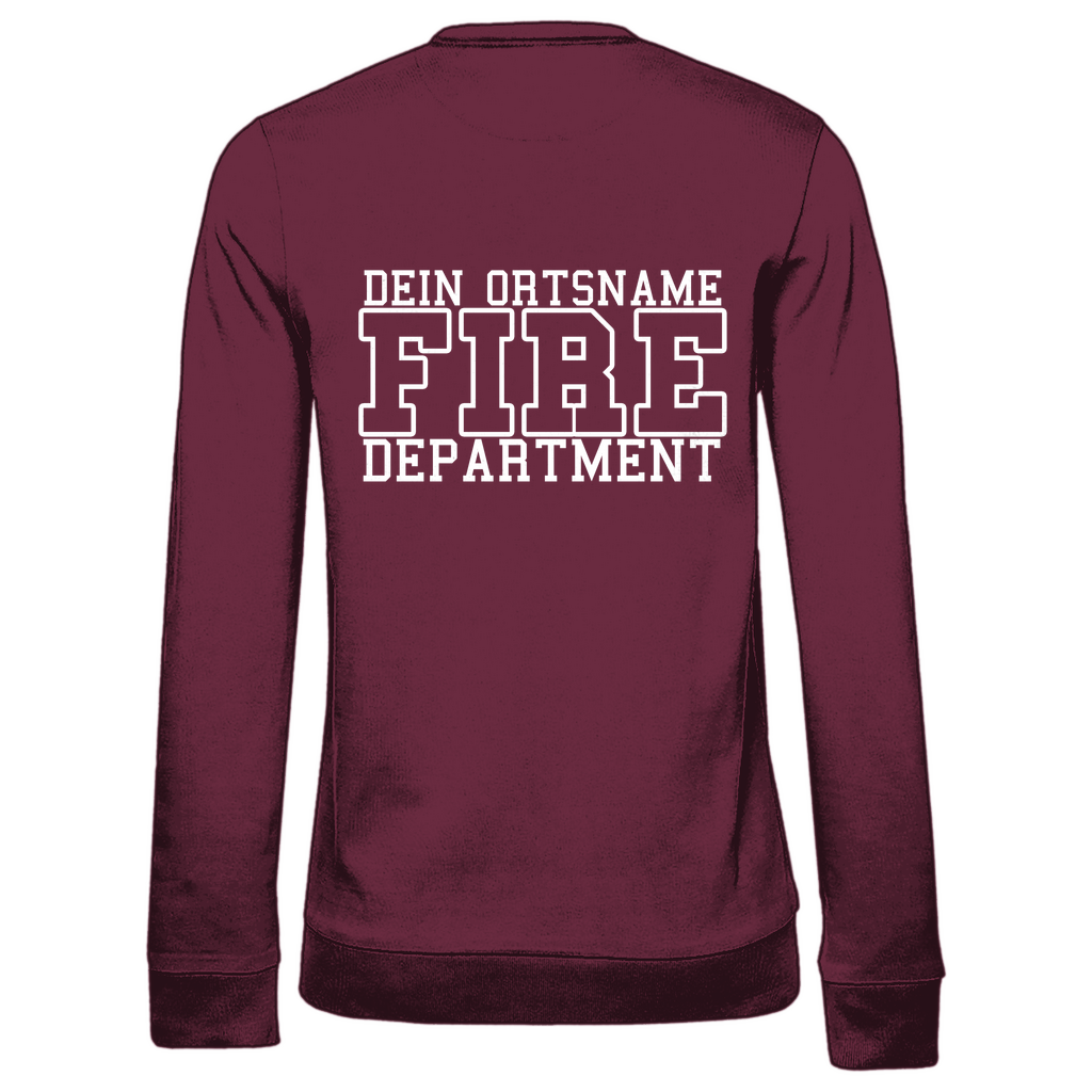 Damen Sweatshirt - Fire Department (Personalisierbar)
