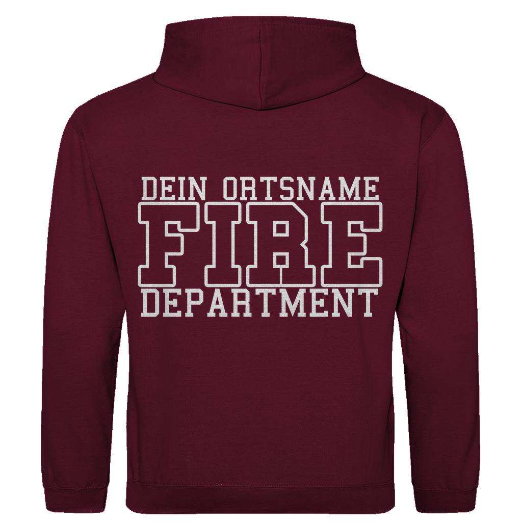 Herren Hoodie - Fire Department (Personalisierbar)