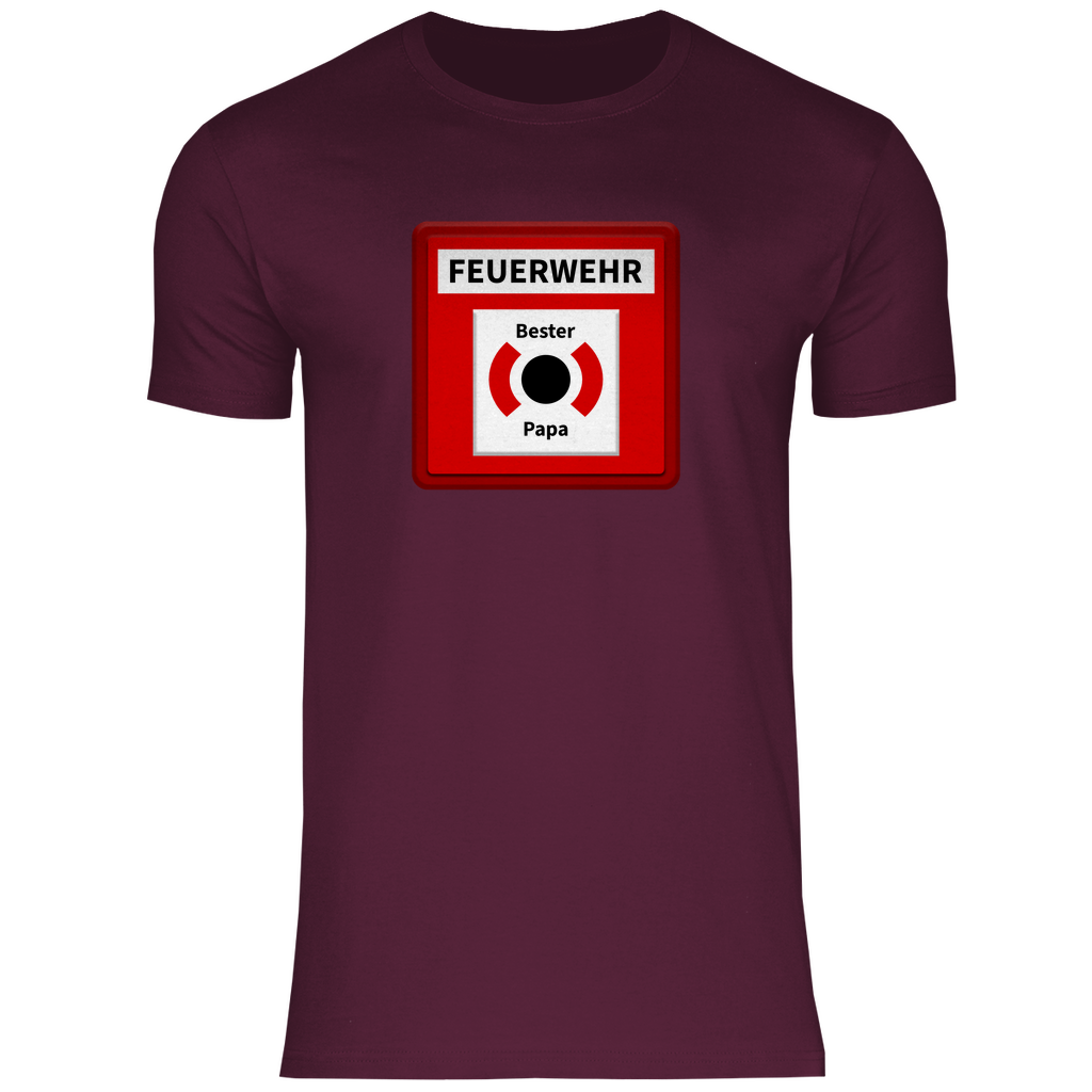 Herren T-Shirt - Brandmelder Bester Papa