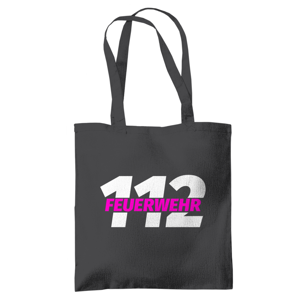 Tragetasche - 112 Feuerwehr Pink