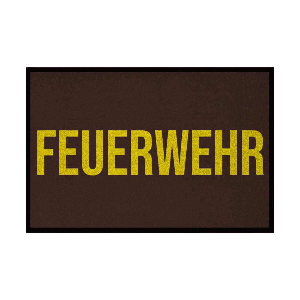 Fußmatte mit Gummirand - Feuerwehr