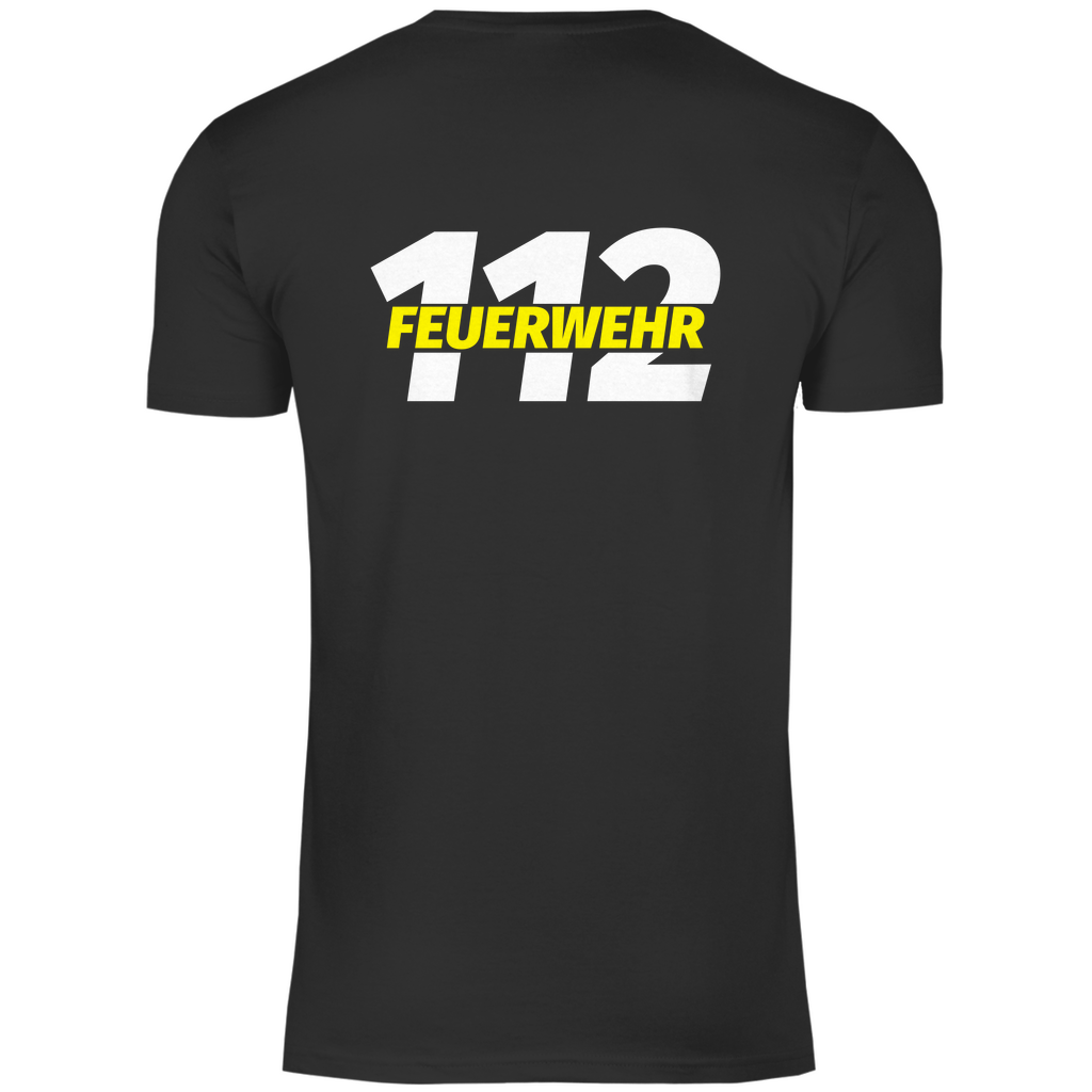 Herren T-Shirt - 112 Feuerwehr Gelb