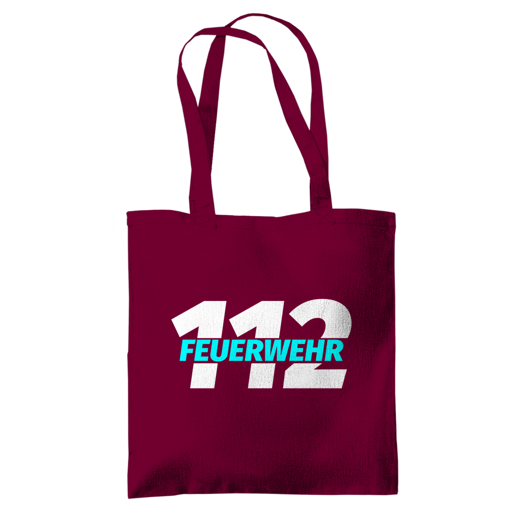 Tragetasche - 112 Feuerwehr Blau