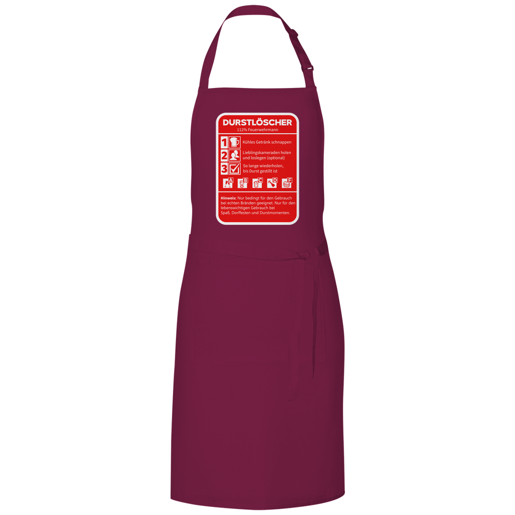 Grillschürze - Durstlöscher Feuerwehrmann