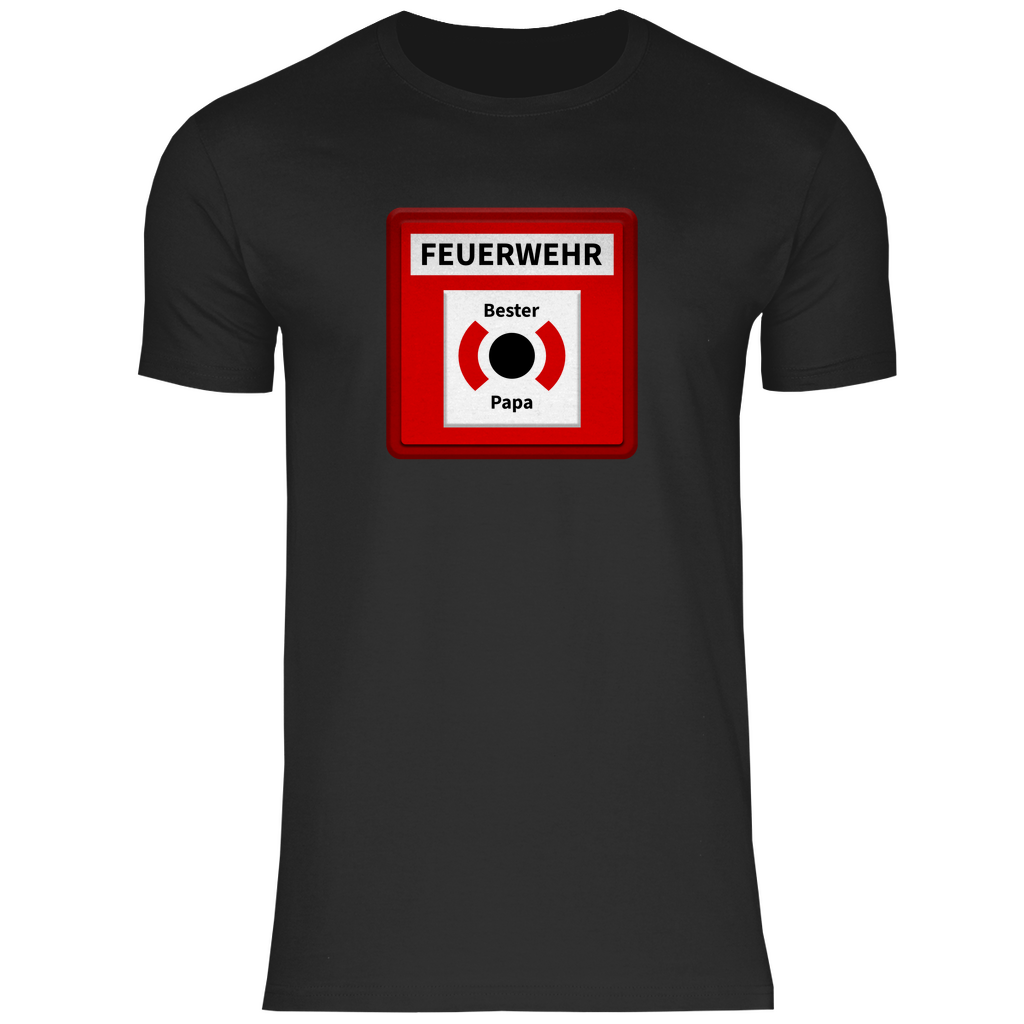 Herren T-Shirt - Brandmelder Bester Papa