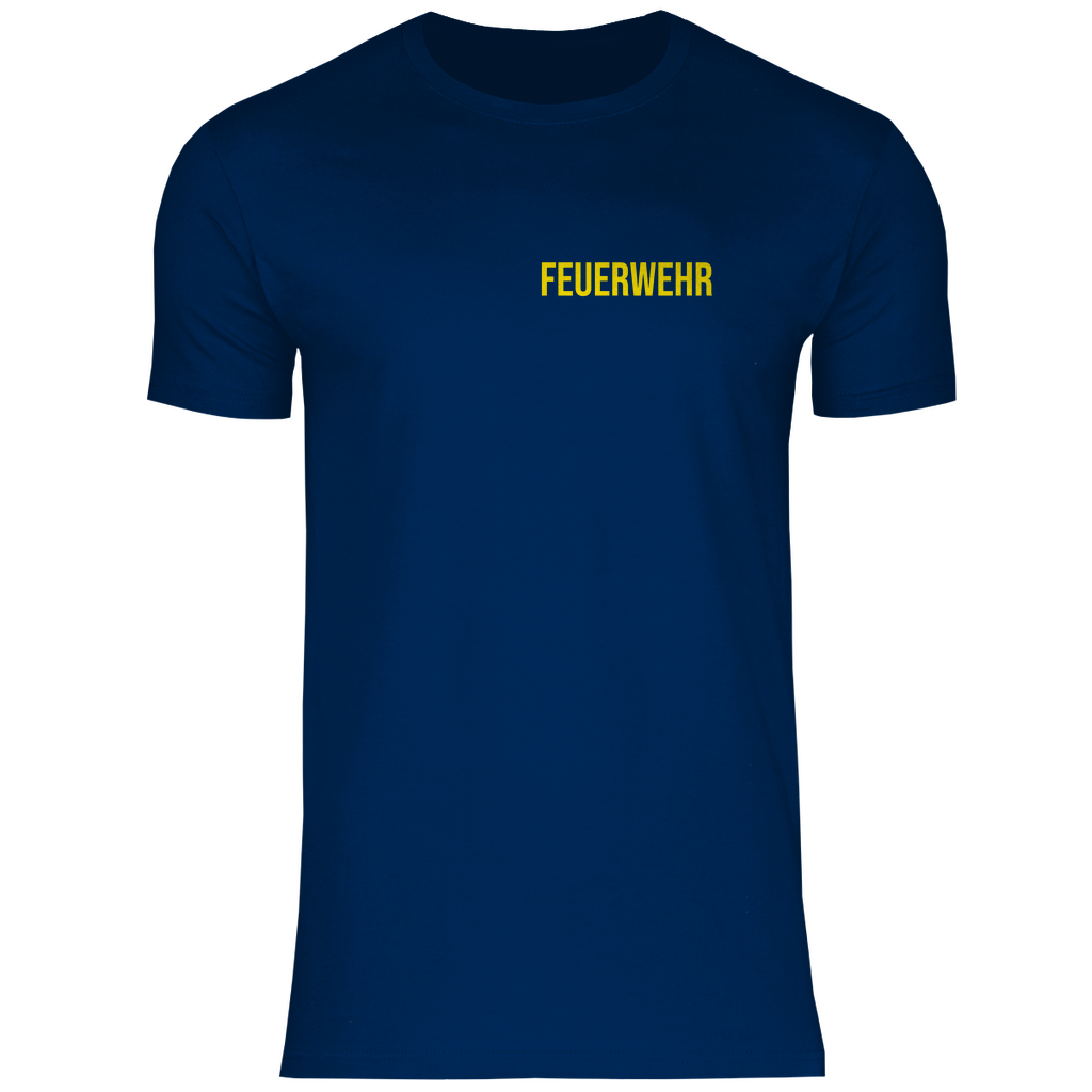 Herren T-Shirt - Feuerwehr Schriftzug (Personalisierbar)