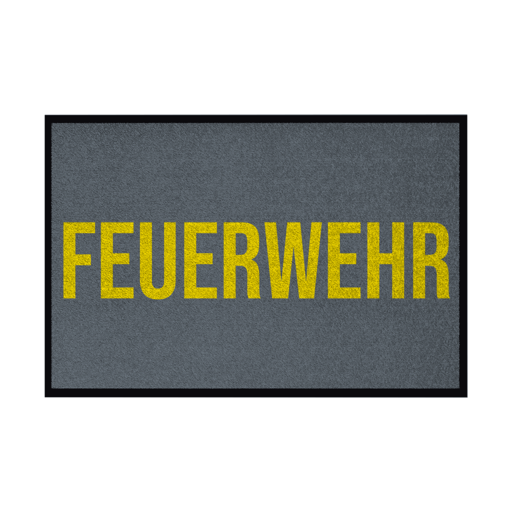 Fußmatte mit Gummirand - Feuerwehr
