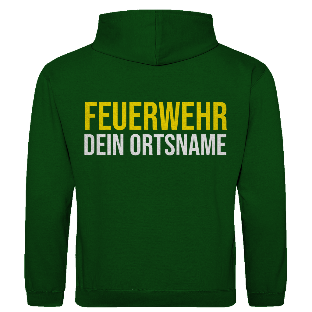 Herren Hoodie - Feuerwehr Schriftzug (Personalisierbar)