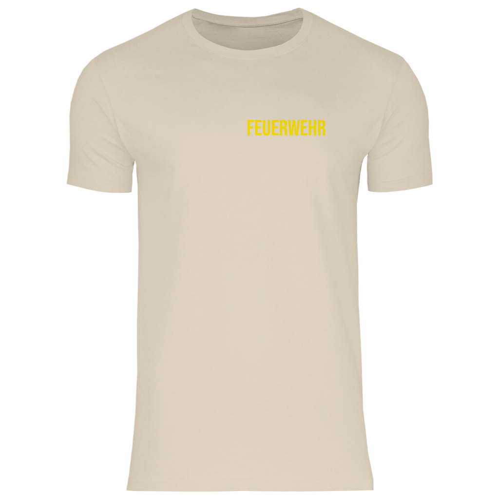 Herren T-Shirt - Feuerwehr Schriftzug (Personalisierbar)
