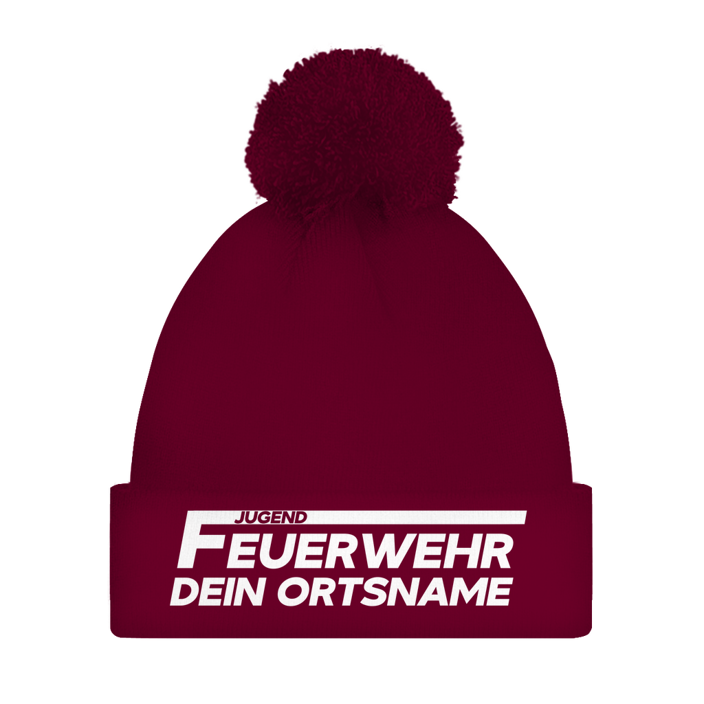 Bommelmütze - Jugendfeuerwehr (Personalisierbar)