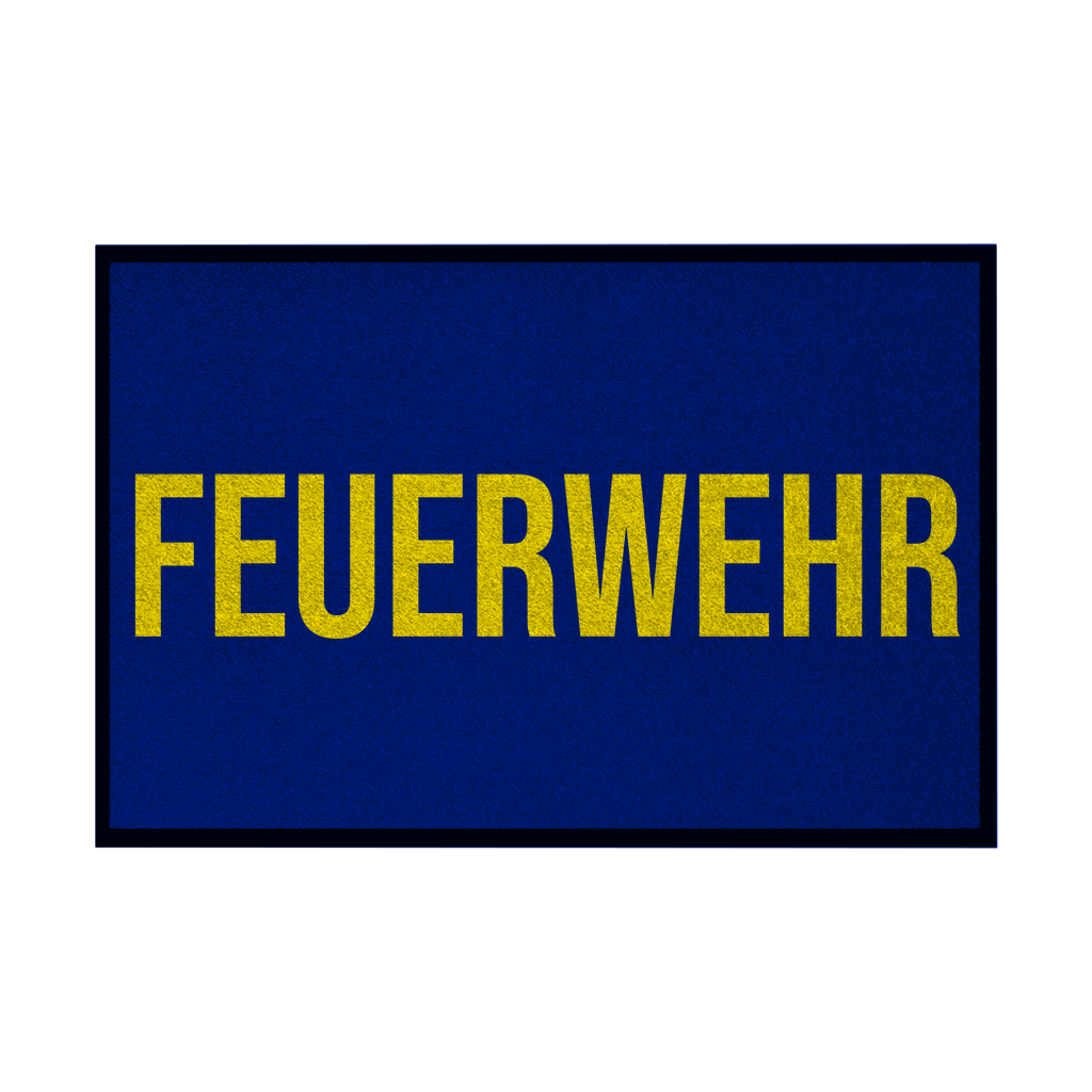 Fußmatte mit Gummirand - Feuerwehr