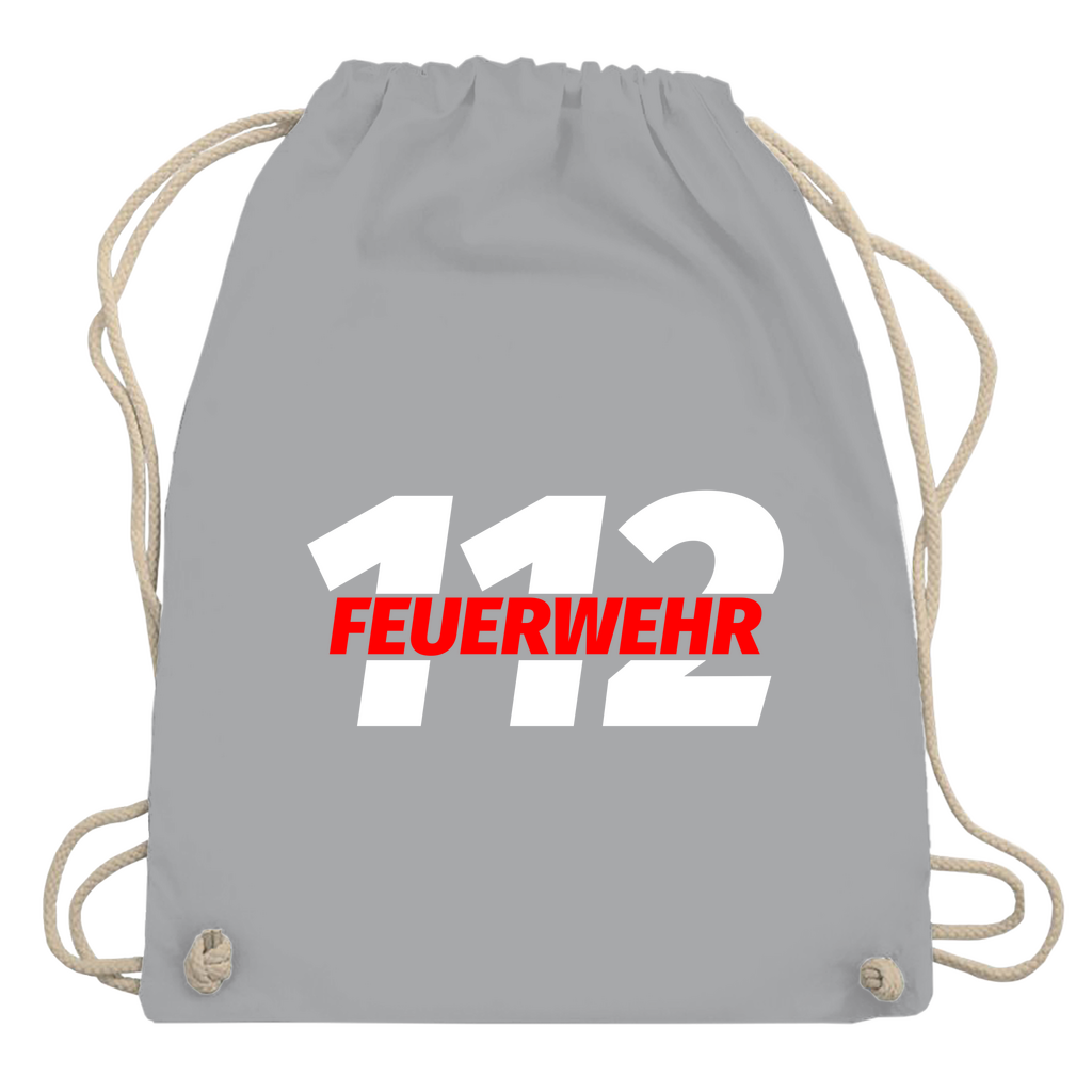 Turnbeutel - 112 Feuerwehr Rot