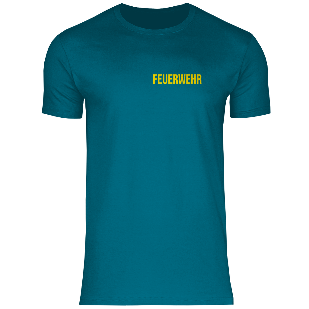Herren T-Shirt - Feuerwehr Schriftzug (Personalisierbar)