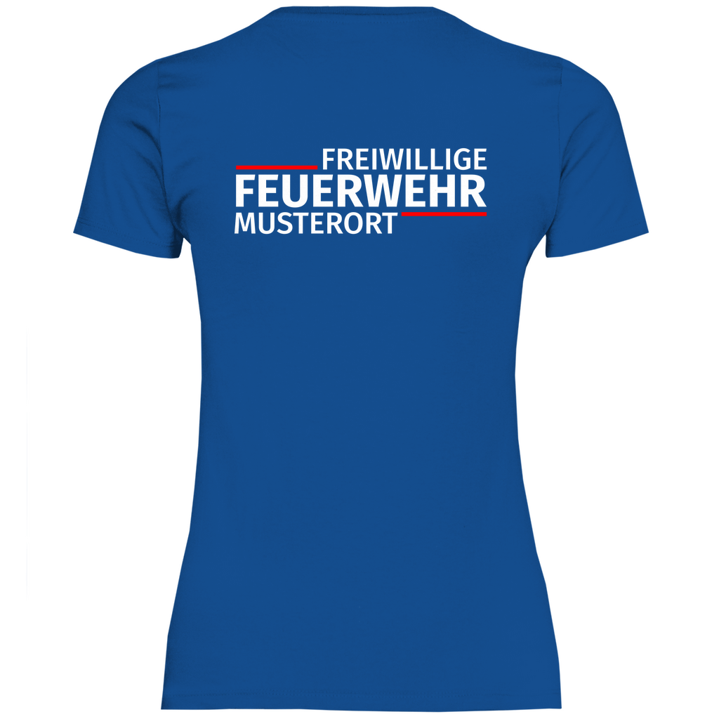 Damen T-Shirt - Modern Freiwillige Feuerwehr (Personalisierbar)