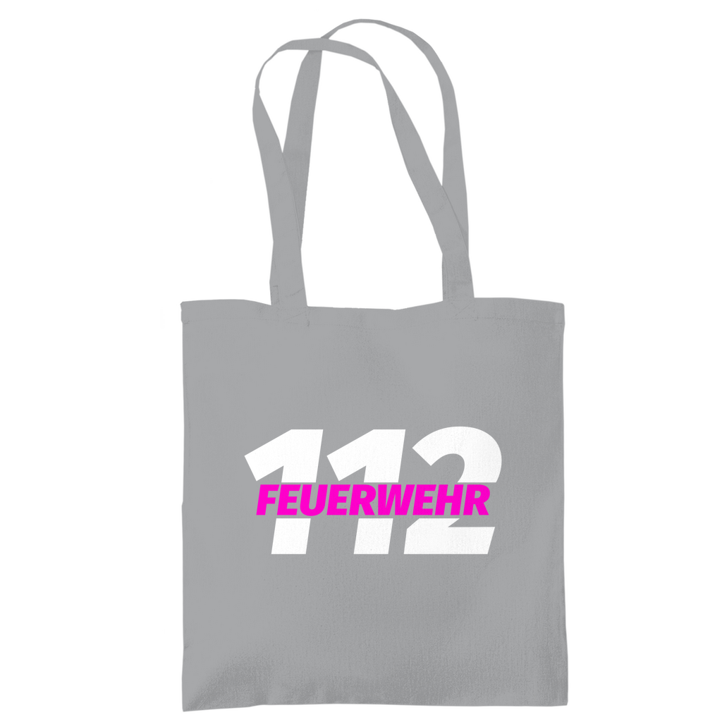 Tragetasche - 112 Feuerwehr Pink