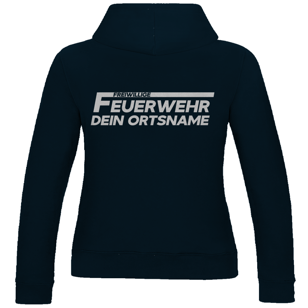 Damen Hoodie - Freiwillige Feuerwehr Weiß (Personalisierbar)