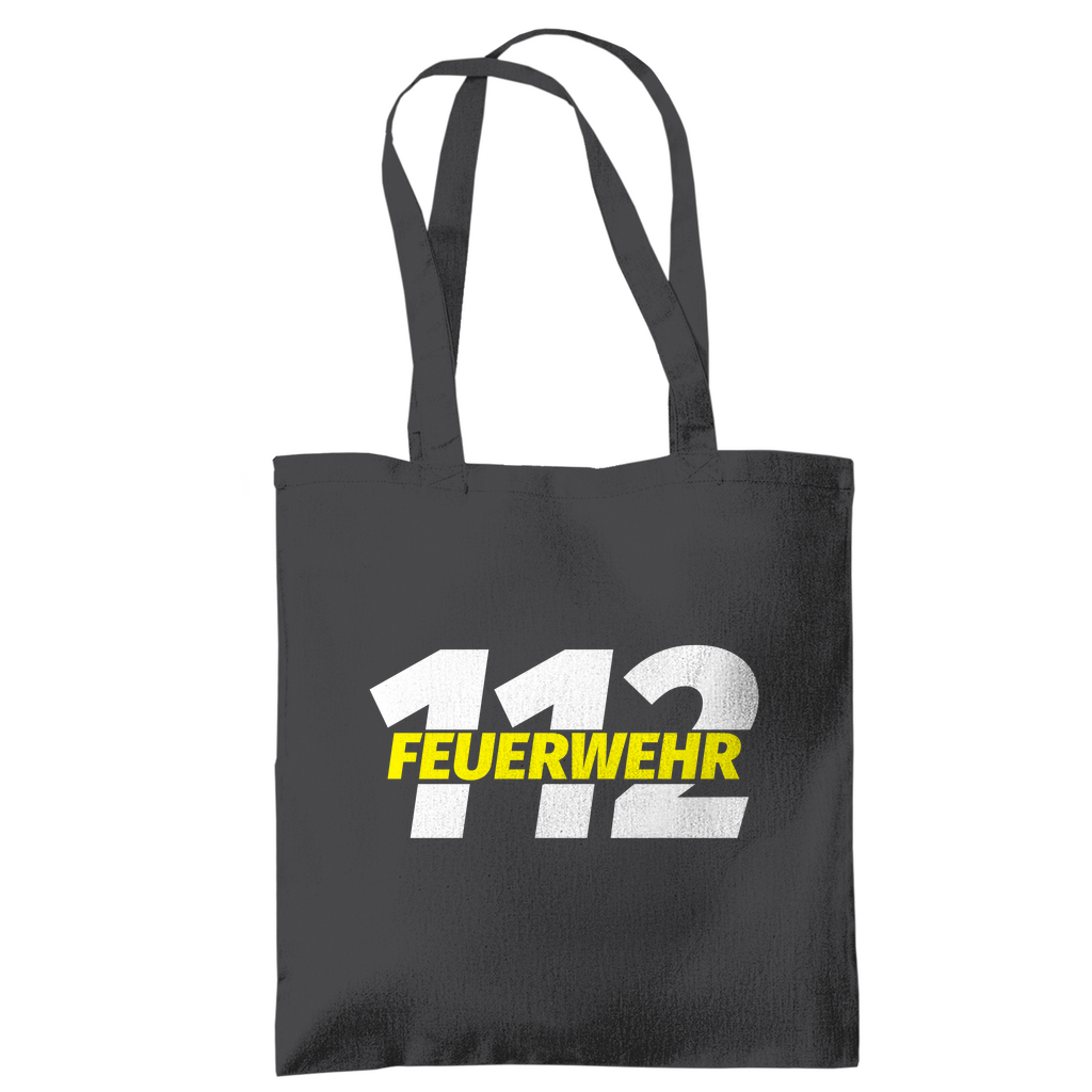Tragetasche - 112 Feuerwehr Gelb