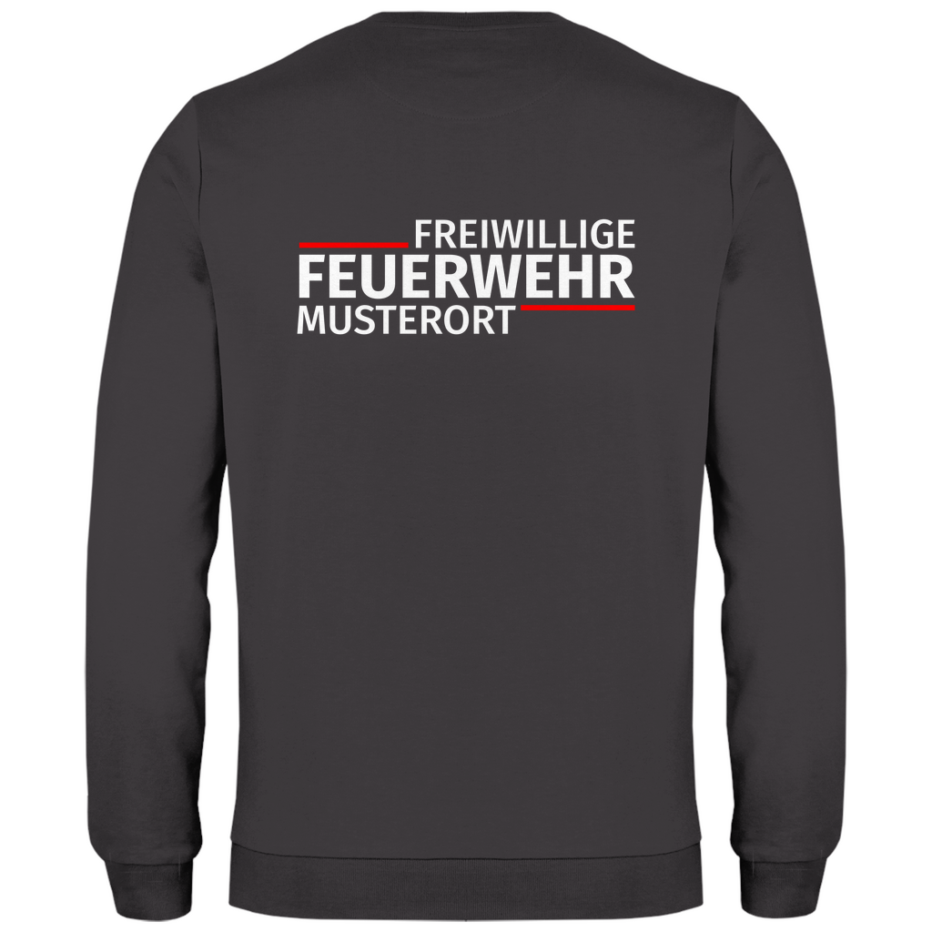 Herren Sweatshirt - Modern Freiwillige Feuerwehr (Personalisierbar)