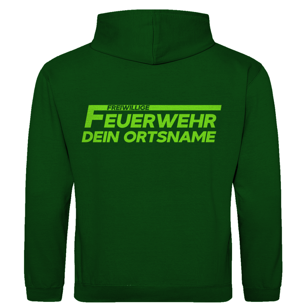 Herren Hoodie - Freiwillige Feuerwehr Grün (Personalisierbar)