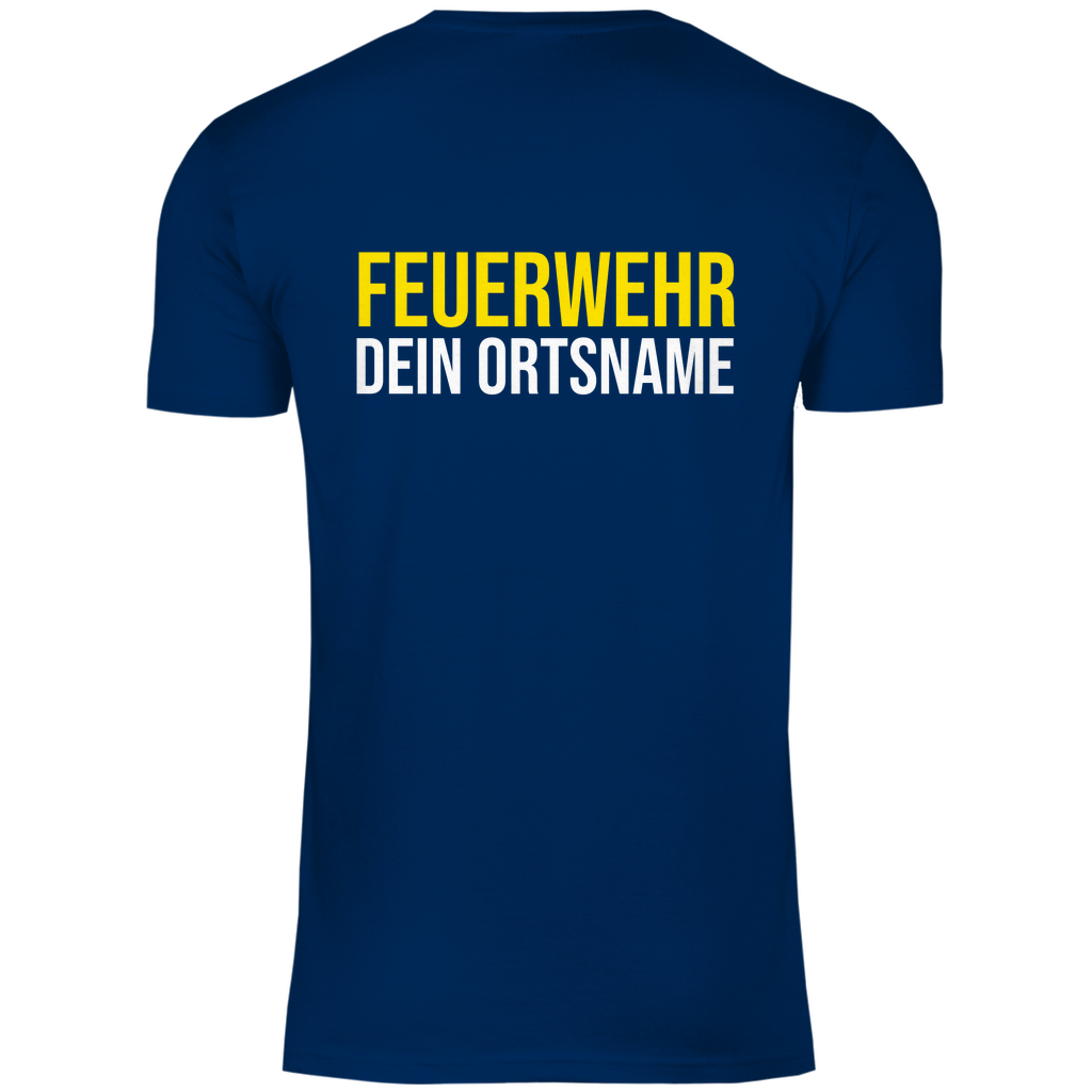 Herren T-Shirt - Feuerwehr Schriftzug (Personalisierbar)