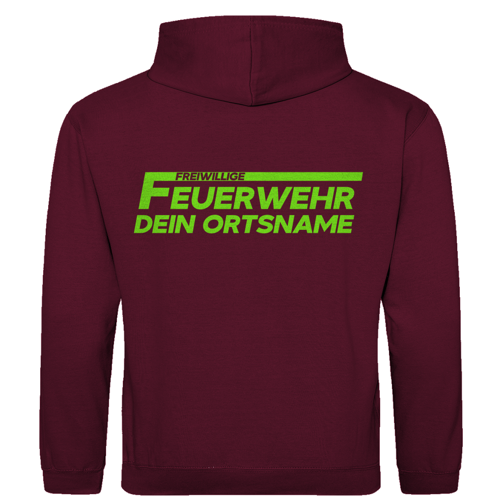Herren Hoodie - Freiwillige Feuerwehr Grün (Personalisierbar)